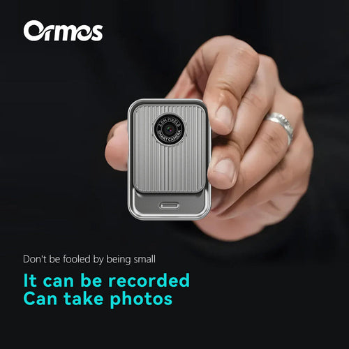 Ormos S131 Ultra-Light Mini Camera, 0.96 Inch Screen, Wearable Travel