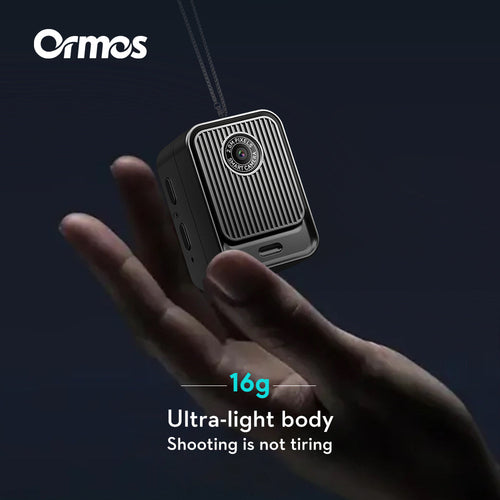 Ormos S131 Ultra-Light Mini Camera, 0.96 Inch Screen, Wearable Travel