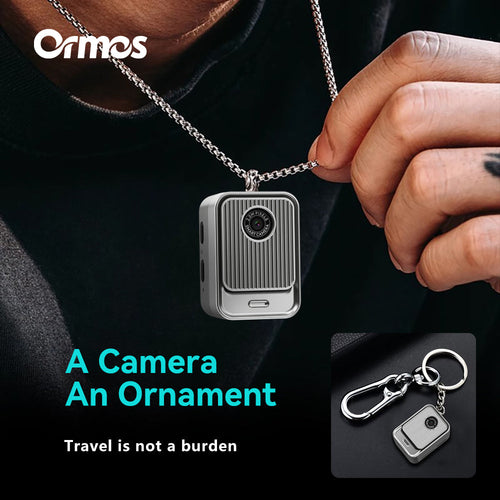 Ormos S131 Ultra-Light Mini Camera, 0.96 Inch Screen, Wearable Travel