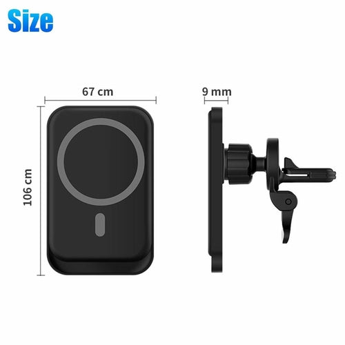Magnetic Wireless Charger Car Mount Holder For 12 13 14 Pro Max