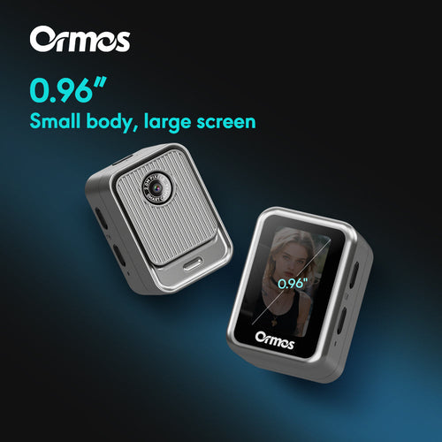 Ormos S131 Ultra-Light Mini Camera, 0.96 Inch Screen, Wearable Travel