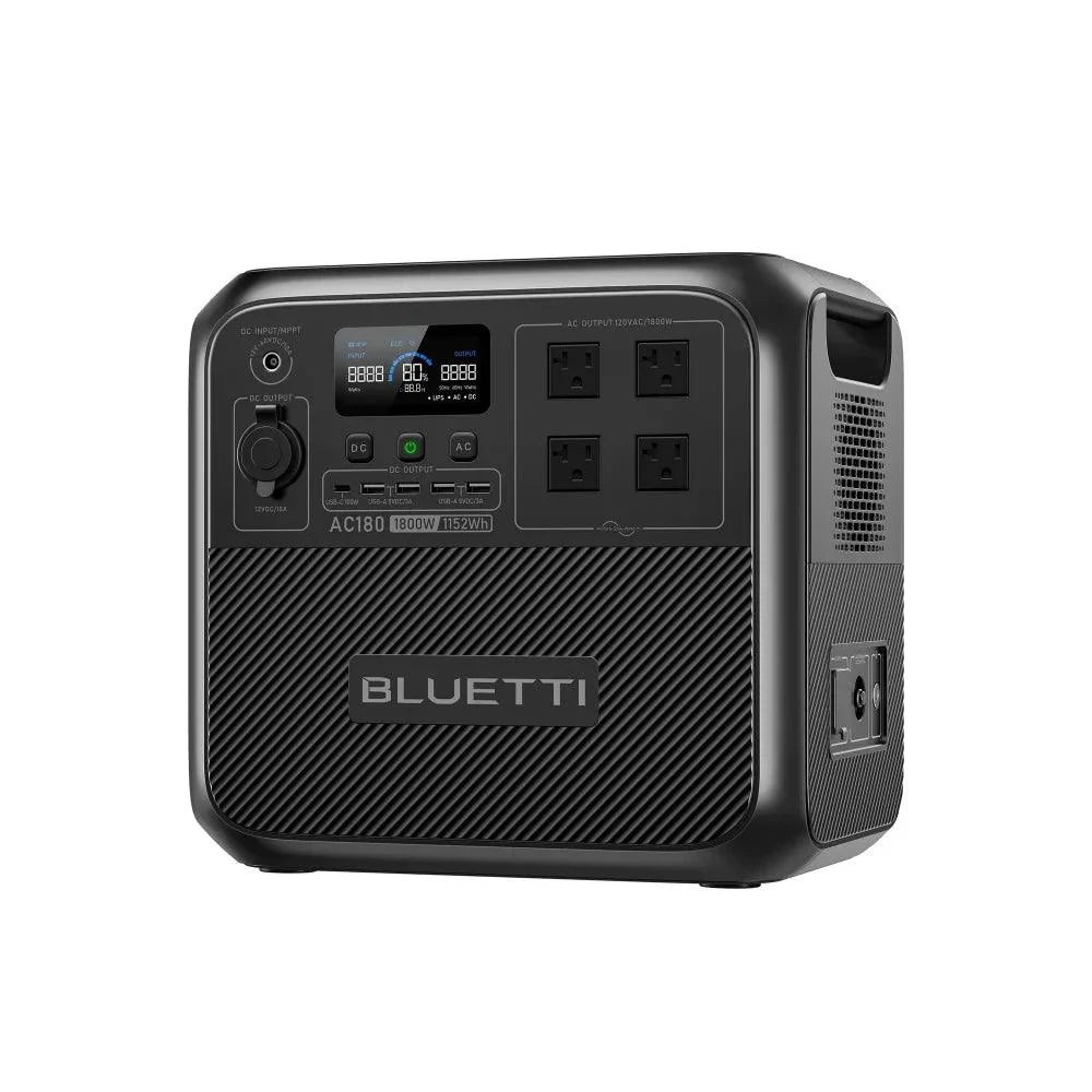 BLUETTI AC180 Solar Portable Power Station | 1,800W 1,152Wh,  Solar Generator for Camping, Off-grid, Power Outage
