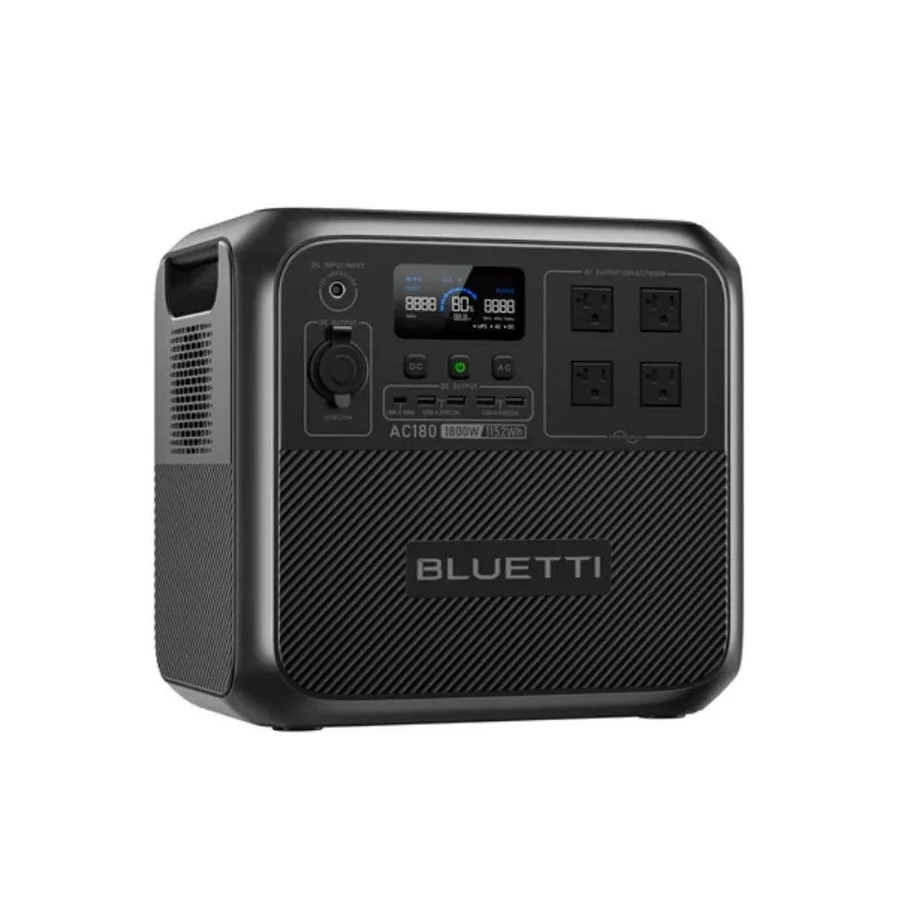 BLUETTI AC180 Solar Portable Power Station | 1,800W 1,152Wh,  Solar Generator for Camping, Off-grid, Power Outage