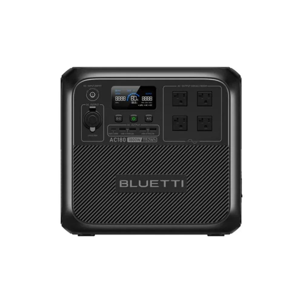 BLUETTI AC180 Solar Portable Power Station | 1,800W 1,152Wh,  Solar Generator for Camping, Off-grid, Power Outage