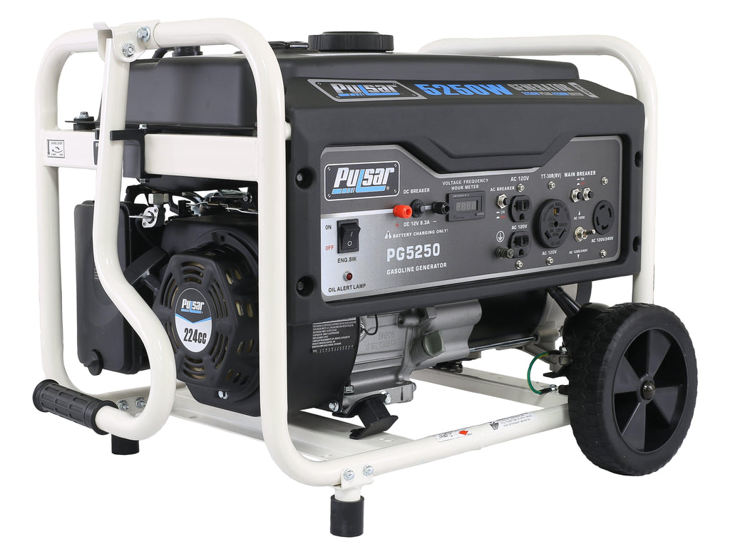 Pulsar PG5250 5250 Peak Watt Gas-Powered Portable Generator, 4250 Running Watts