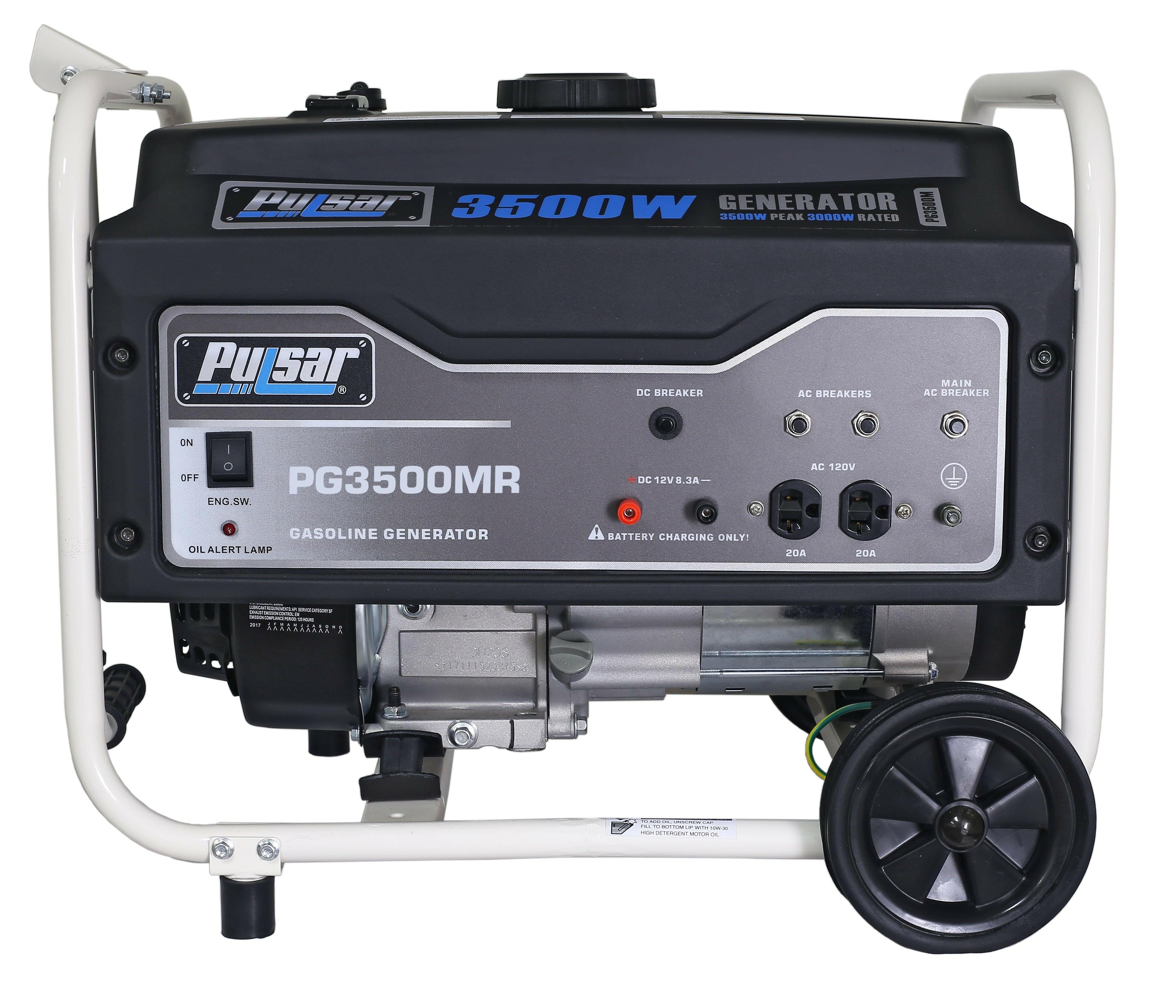 Pulsar PG5250 5250 Peak Watt Gas-Powered Portable Generator, 4250 Running Watts