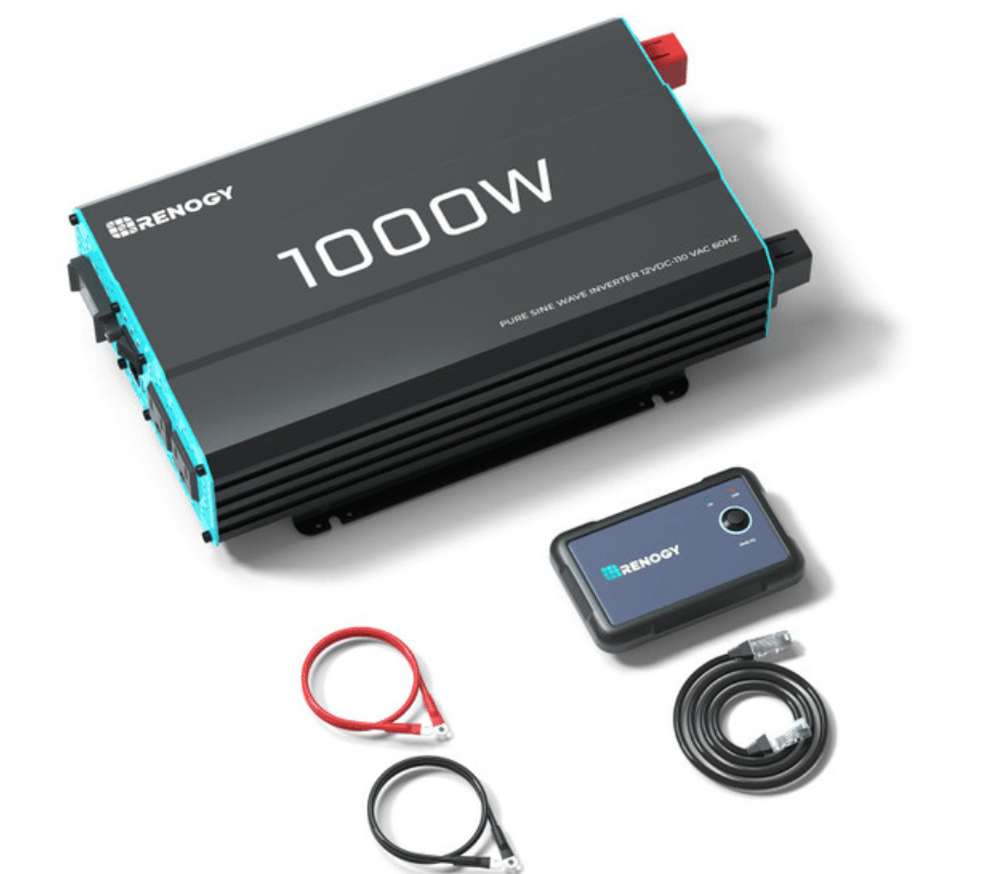 Renogy 1000W 12V Pure Sine Wave Inverter (New Edition), DC to AC Power Converter