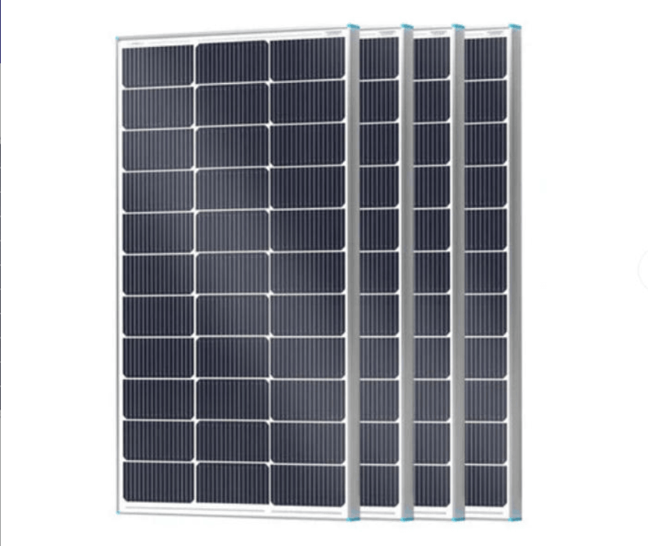 100W Flexible Monocrystalline Solar Panel, Lightweight Black PV Module