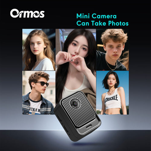 Ormos S131 Ultra-Light Mini Camera, 0.96 Inch Screen, Wearable Travel