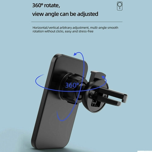 Magnetic Wireless Charger Car Mount Holder For 12 13 14 Pro Max