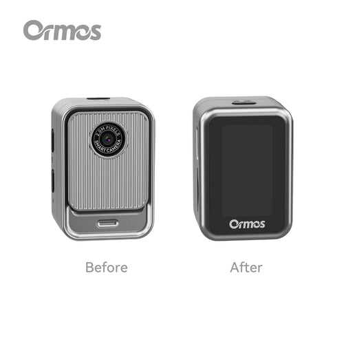 Ormos S131 Ultra-Light Mini Camera, 0.96 Inch Screen, Wearable Travel