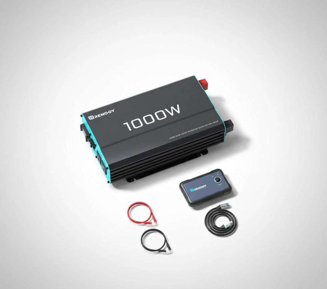 Renogy 1000W 12V Pure Sine Wave Inverter (New Edition), DC to AC Power Converter