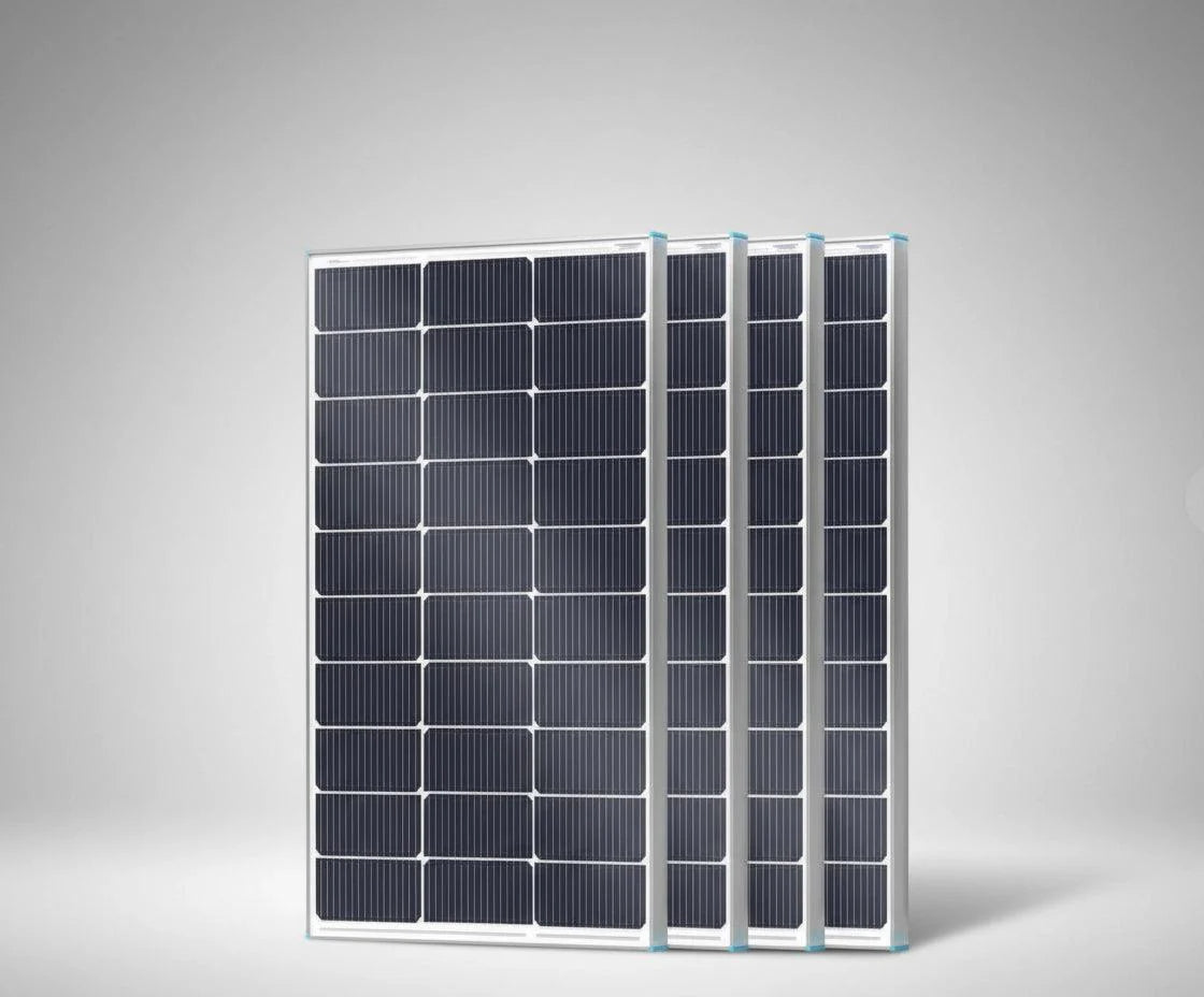 100W Flexible Monocrystalline Solar Panel, Lightweight Black PV Module